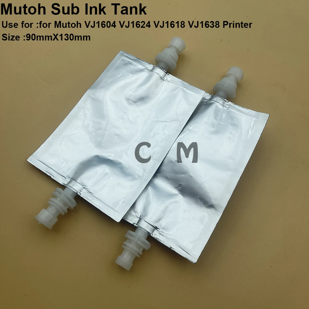 

4PCS Mutoh VJ1604 Ink Bag 90X130mm Ink Cartridge for Mutoh VJ1604W VJ1614 VJ1618 VJ1638 Printer two Levels Sub Ink Tank Foil Bag