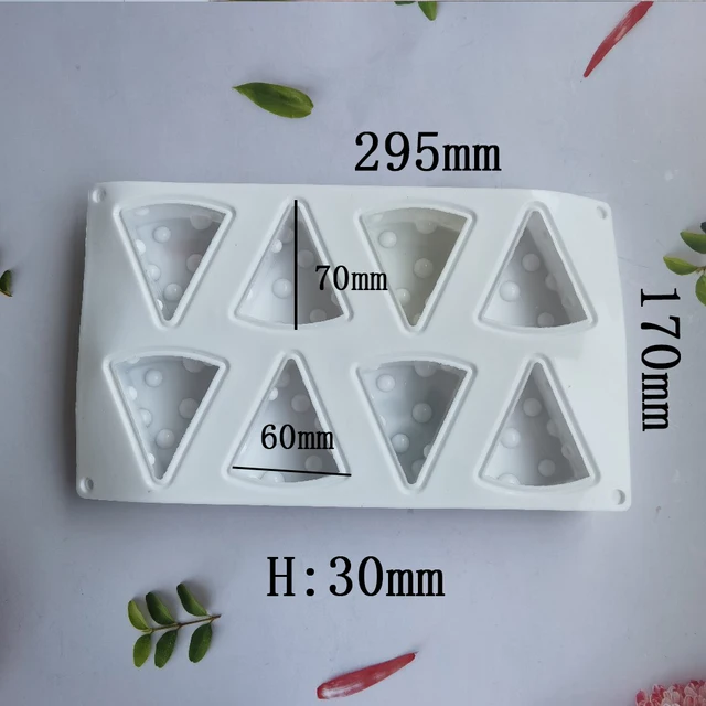 8 Lyuk 3D Sajt Alakú Szilikon Penész Mousse Sütemény Csokoládé Fondant Desszert Tészta Sütő Kiegészítők Torta Díszítő Szerszámok - Image 2