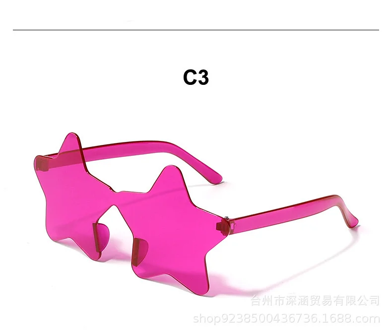 Freies verschiffen Ein stück sonnenbrille randlose persönlichkeit bunte dance sonnenbrille candy farbe einteiliges gläser – Detail 7