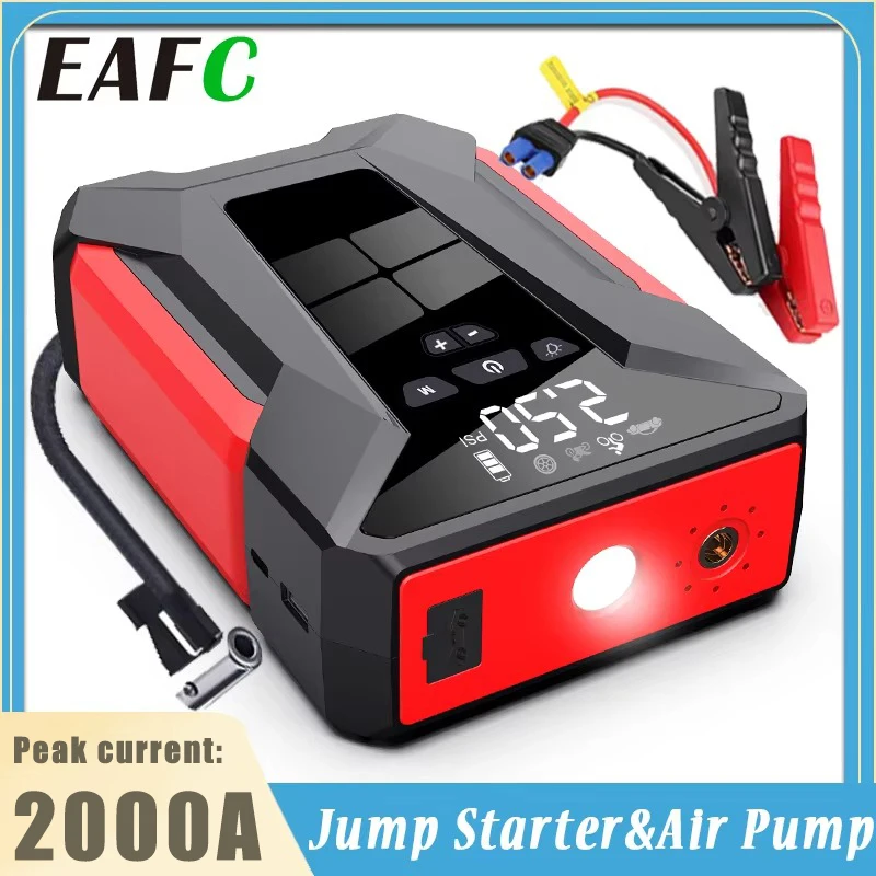 Car Jump Starter 4 In 1 Air Compressor Starting Device 28000mAh Power Bank 150PSI Digital Tire Inflator 12V Car Charger Booster car jump starter jump starter