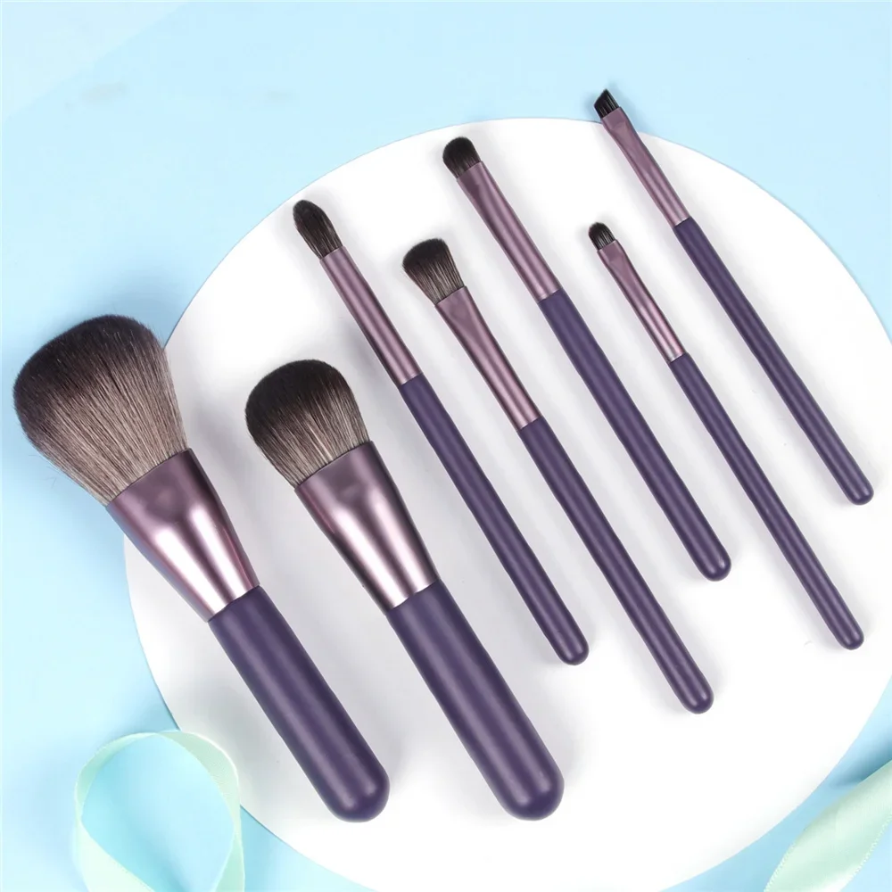 Luxury Makeup Brush Collection with Blush, Powder, and Eyeshadow Tools