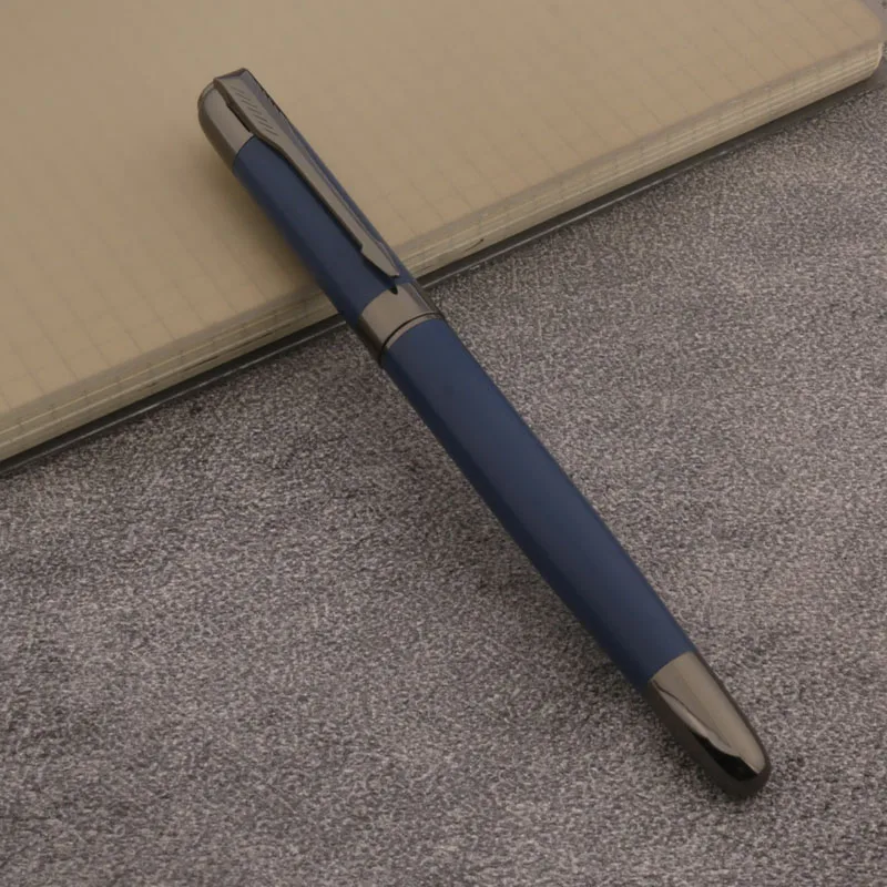 高級メタル03万年筆、インクペン、グレー、フロスト、ブルー、インク