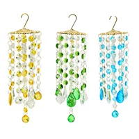 Chandelier Wind Chimes Coating Crystal Prisms Hanging Suncatcher Rainbow Chaser Window Curtains Pendant Home Garden Decor Gifts 1
