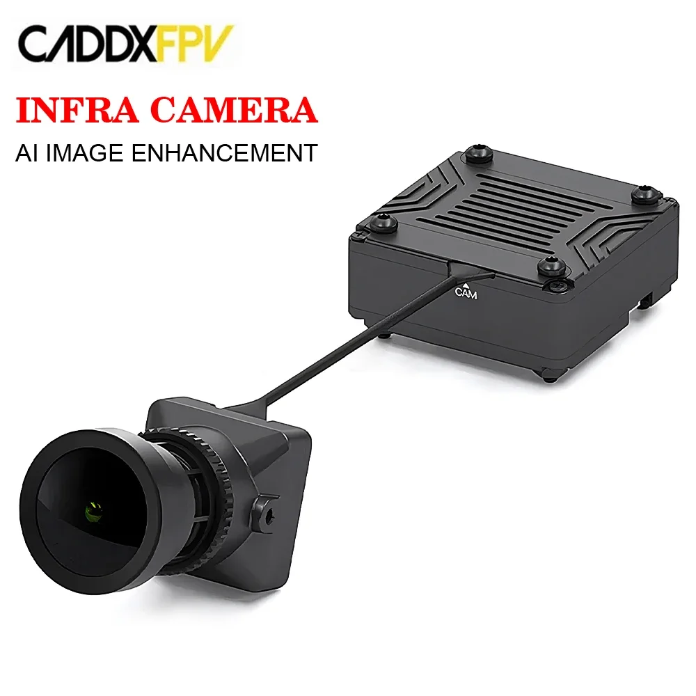 

CADDX Infra Camera No-Light Night Camera Analog VTx Kit 0 Lux Super WDR 1500TVL 120° FOV Black and White Sensor for RC FPV Drone