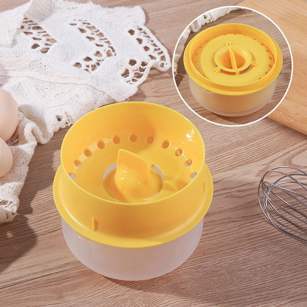 Egg White Yolk Separator Cooking Gadgets Suction Eggs Separator Clear