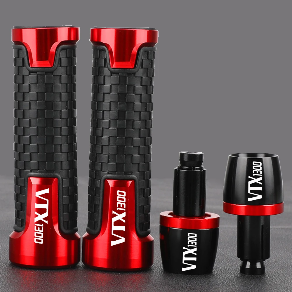 

For Honda VTX1300 VTX 1300 2003-2010 2009 2008 2007 2006 2005 2004 Motorcycle Handlebar Grips Handle grip Ends Plug Slider Caps