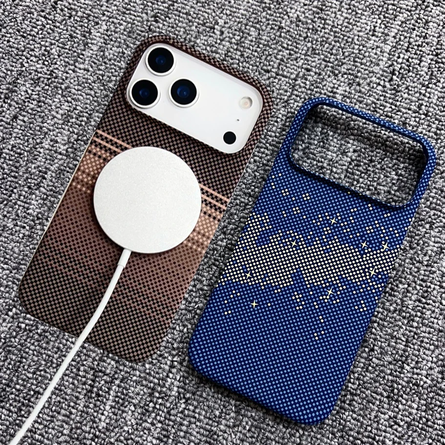 Ultra Slim Carbon Fibre Wireless Charging Case with Magsafe Compatibility