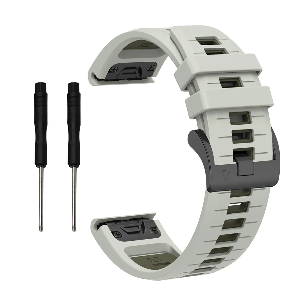 Premium Silicone Sport Watch Band - Quick Fit 22mm/26mm Strap in Sleek Design