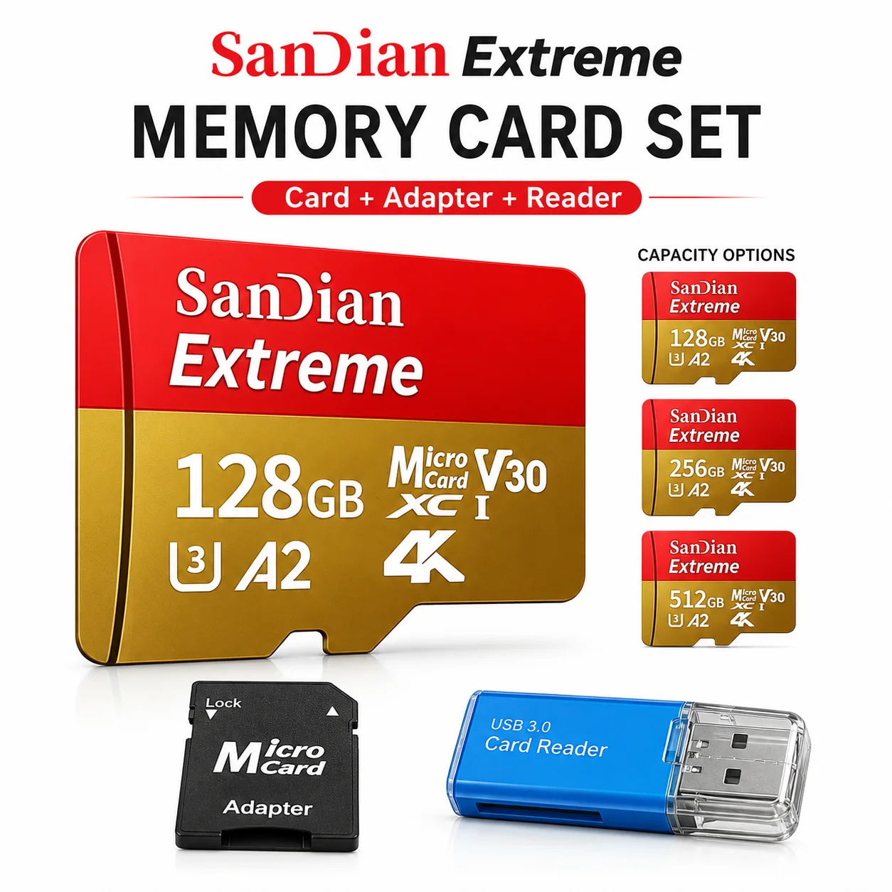 High-Capacity 128GB SD Card for Versatile Digital Storage