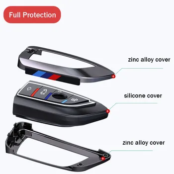 Custodia per chiave auto in Silicone in lega a 3 pulsanti per Peugeot 3008 208 308 508 408 2008 per Citroen C4 CACTUS C5 C3 C4L Protector - Custodia per chiave auto in Silicone in lega a 3 pulsanti per Peugeot 3008 208