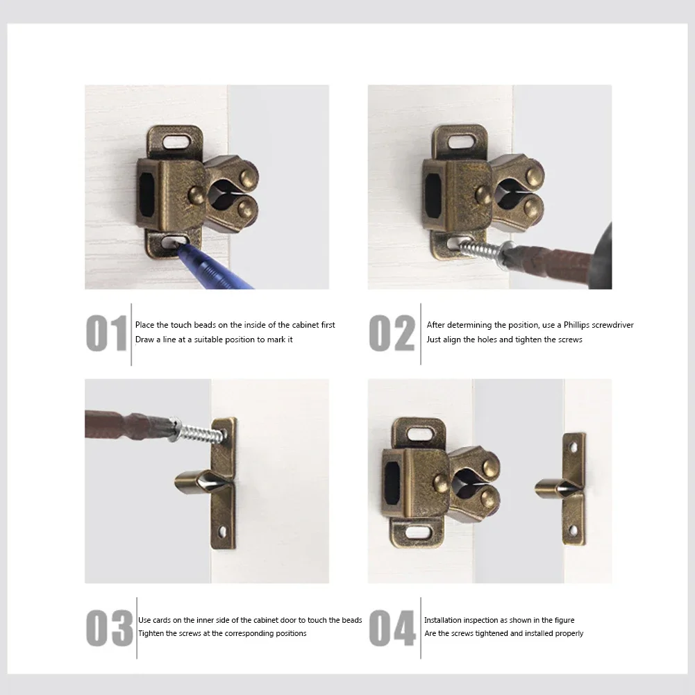 1-3PCS Magnet Cabinet Catches Door Stopper Door Latch Switch for Wardrobe Hardware Furniture Tools  Anti-corrosion Accessories