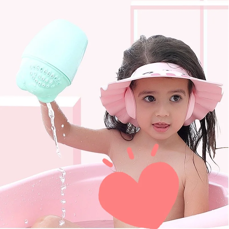 Hair Wash Hat Adjustable Baby Shower Caps Waterproof Shampoo Ear Eye Protection
