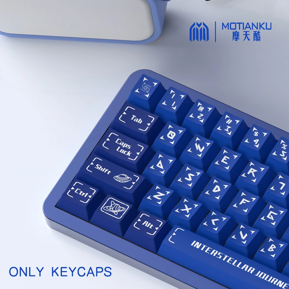 

Interstellar Journey Original Theme Keycaps Cherry Profile Personalized Keycap For Mechanical Keyboard with 7U and ISO keys