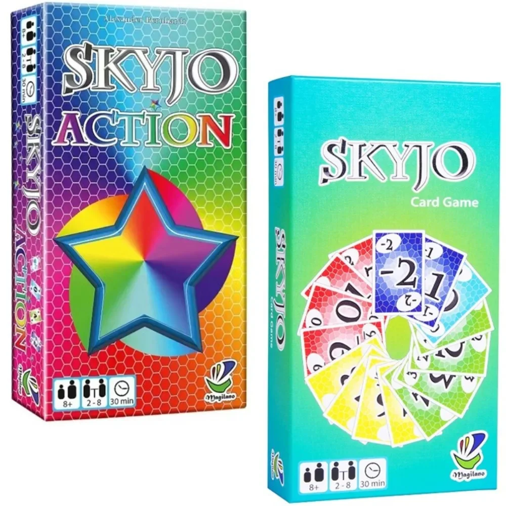 Skyjo 온 가족용 보드 게임 카드 파티, 데크 박스, 재치 있는 소셜 수집 게임, 어린이 Tapis 포커 소셜