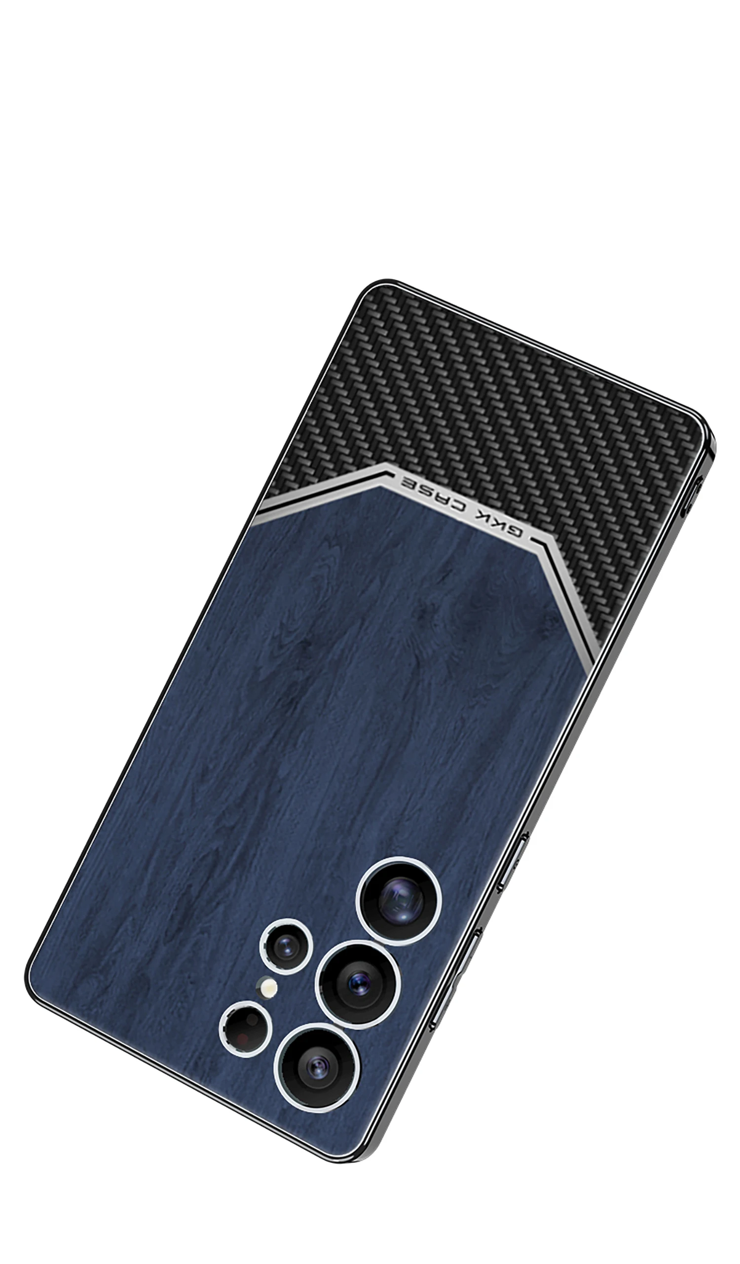 Frosted Wood Pattern Case For Samsung Galaxy S25 S24 S23 Ultra Luxury Plating Sh