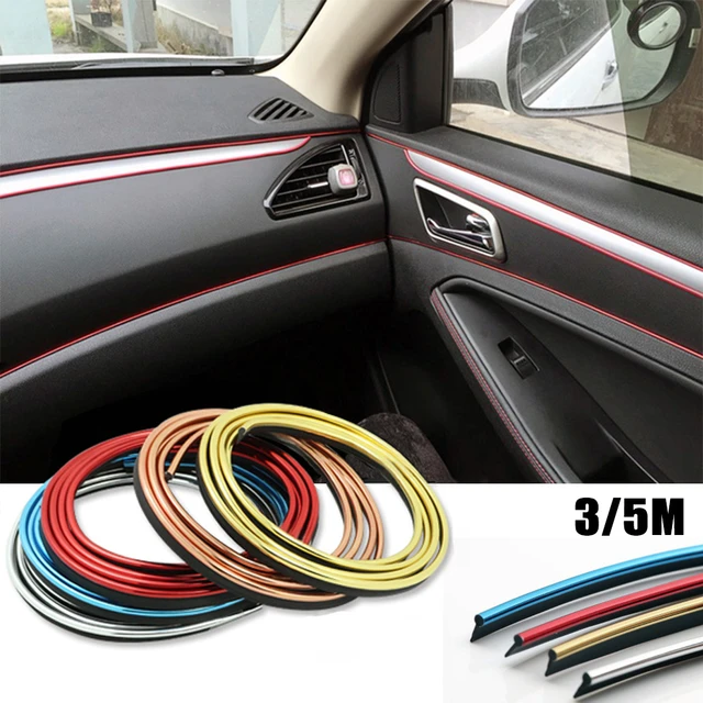 Universal Car Moulding Decoration Flexible Strips 5m/3m Interior Auto  Mouldings Car Cover Trim Dashboard Door Edgein Car-styling - Interior  Mouldings - AliExpress