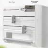 Multi-function Cling Film Cutter Wall Holder Tin Foil Paper Roll Authentic Wall Mounted Roll Dispenser For Tin Foil 5