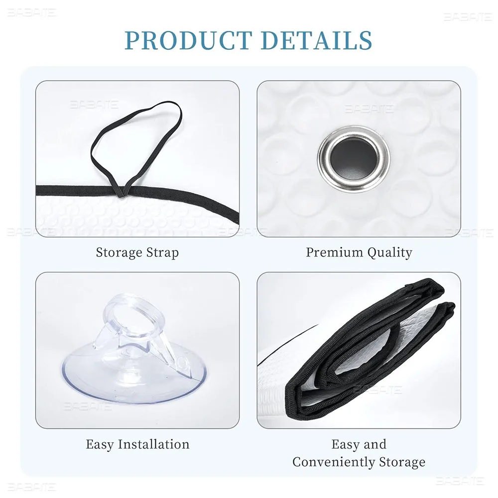 Description Picture 5 of itemS-SOUTH P- PARK Car Sun Shade Front Window Sunshade For Most Sedans SUV Blocks Max Uv Rays Keep Your Vehicle Cool