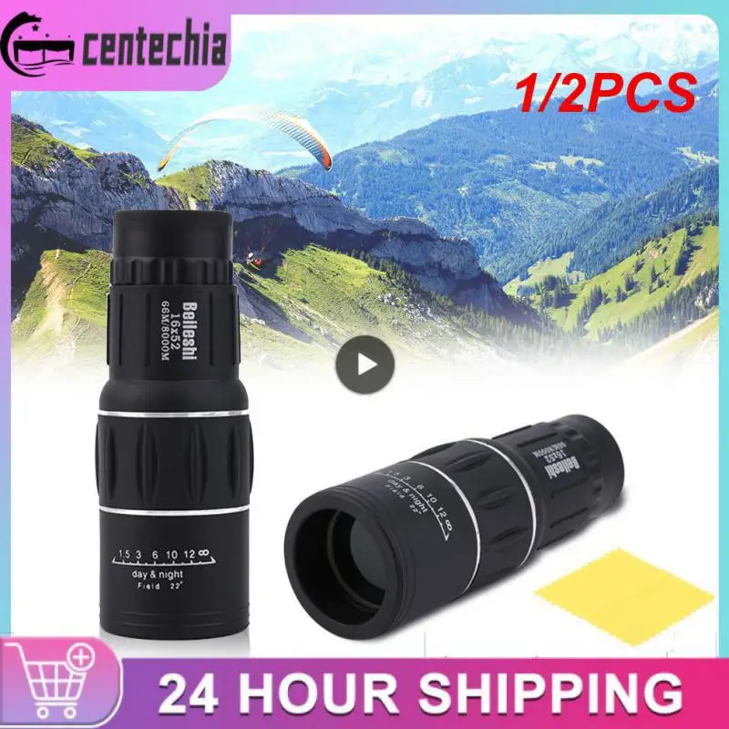 

1/2PCS Dual Focus Monocular Telescope16x Zoom Binoculars 66M/8000M Scope Adjustable focus length ocular lens according