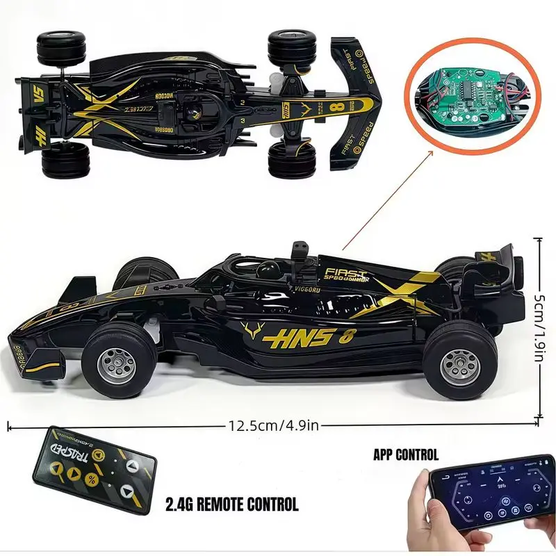 Auto RC Mini 1:64 in Lega ad Alta Velocità con Luci e Controllo APP, Auto RC Drift 2.4G, Giocattoli da Scrivania, Regali di Compleanno per Ragazzi - Image 5