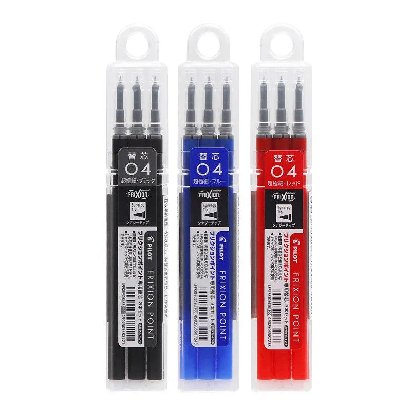 Japan PILOT Frixion LFPK Erasable Gel Ink Pen Refill 0.4mm Writing Use for  23EF/23F Araserable Pen School Office Stationary