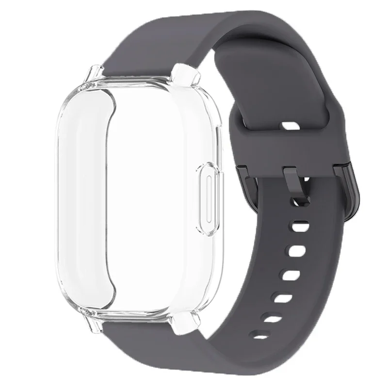 Silicone Strap with Case for Smart Watch, 22mm, Compatible with Watch 5 Active Lite