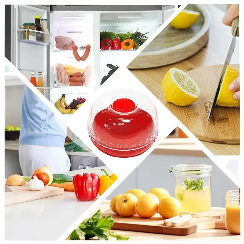 1/4 pcs Hot Sale Fruit Vegetable Fresh box Mini Food Preservation Refrigerator Storage box Vegetable Tray Vegetable Storage Box