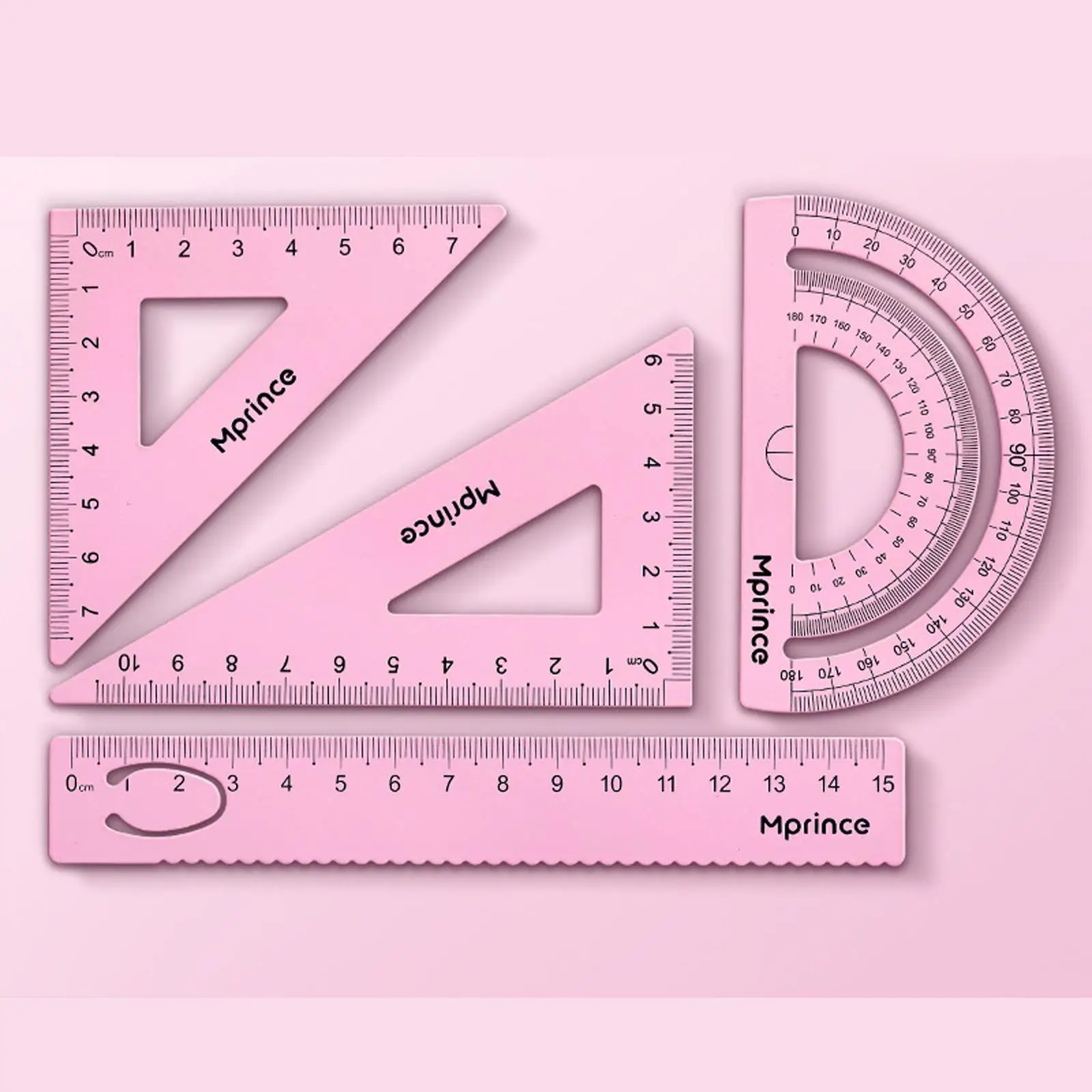 가정 목공용 금속 각도기 눈금자 세트, 기하학 수학 눈금자, 2x