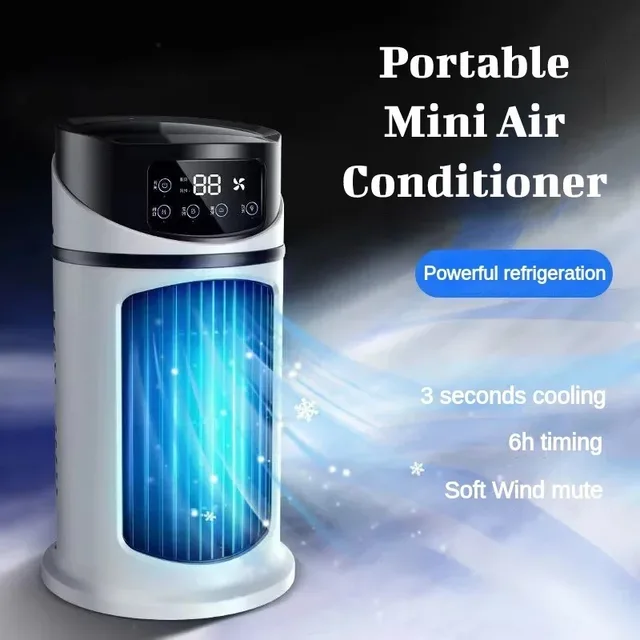 [최신|인기상품]usb유선선풍기 => Portable Air Conditioner Electric Desktop Fan USB Plug in Air Cooler USB Air Cooler Fan Humidifier 6 Speed Spray Cooler  Office [ChinaNOW | 추천상품]