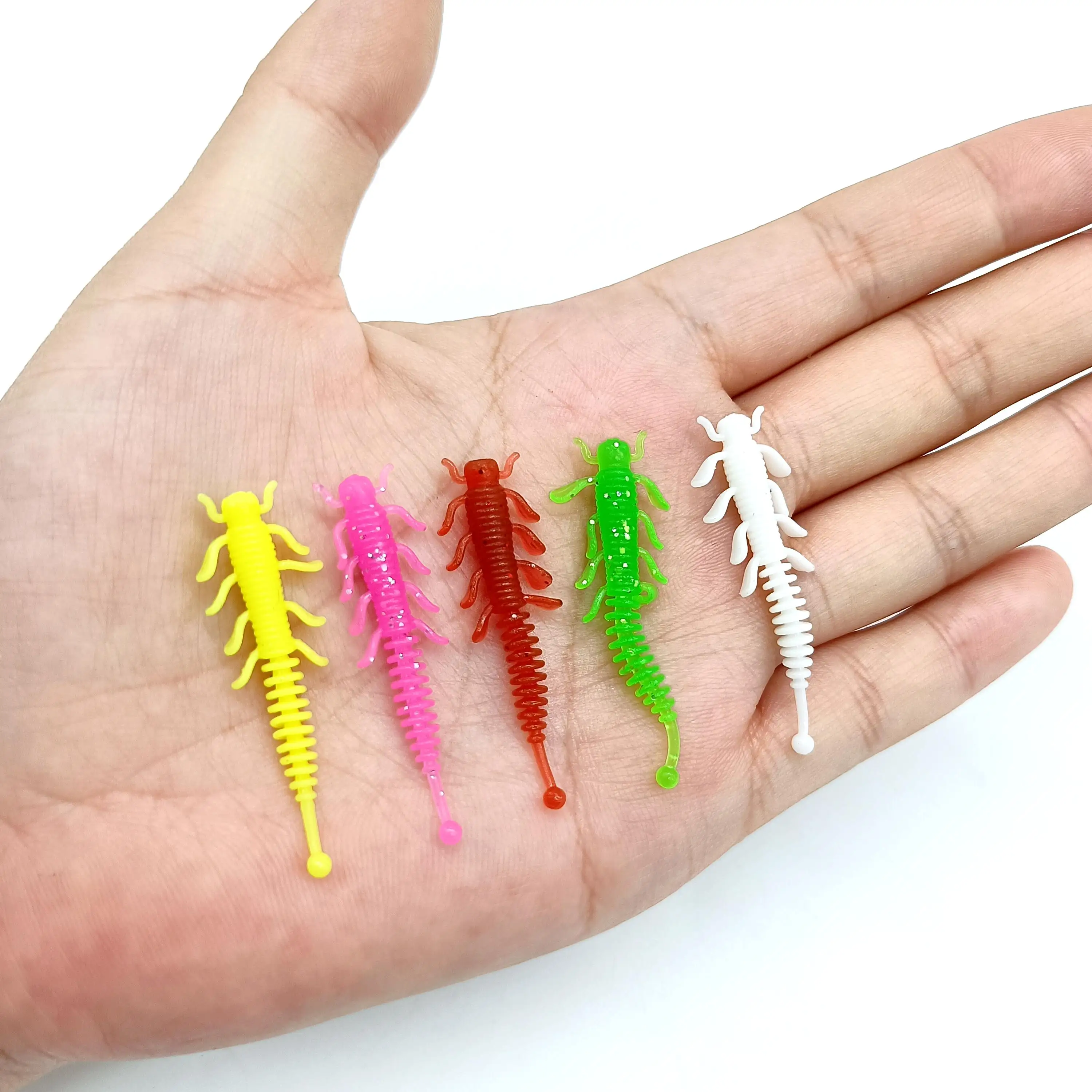 DUODUOYU10PCSNEWTPEMiniSoftWormFishingLure035g40mmAJING