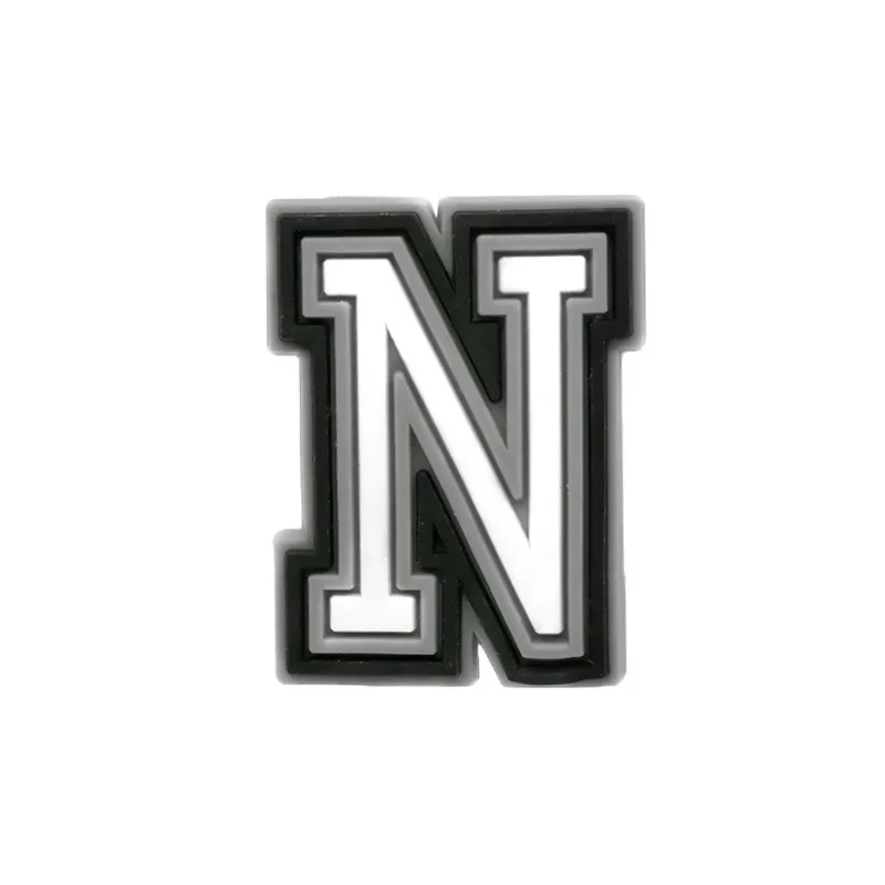 CUNUEN 37 stuks gele letter schoenstekers voor Croc schoen speldjes schoenhanger letter ABC-Z nummer teken accessoires letter nummer charms pinnen voor klompen decoraties