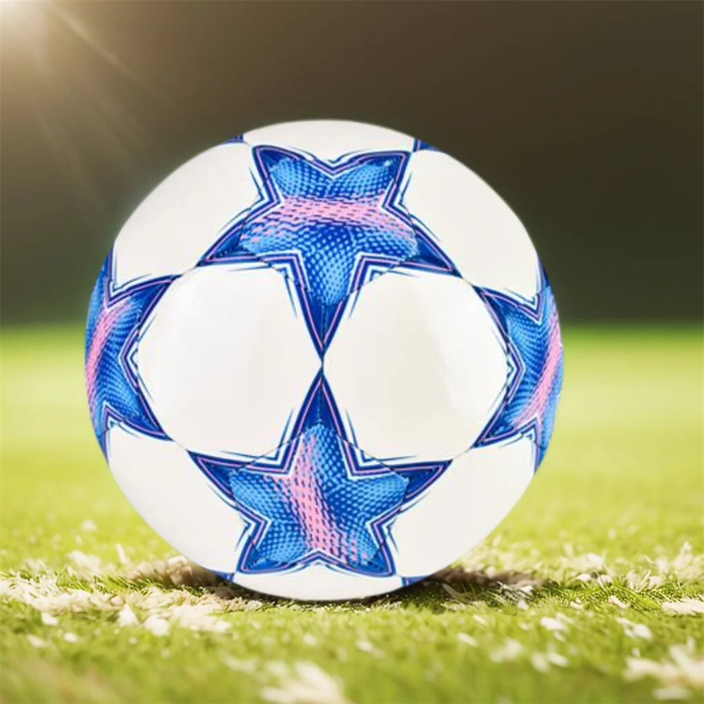 

EN Football With Luminous Standard Size Training Soccer Ball Wide Application Football Training Five Stars Size 4