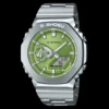 Sport Digital Electronic Unisex Watch Alloy Large Dial Dual Display World Time LED Auto Hand Lifting Lamp Steel Strap Oak Series 2