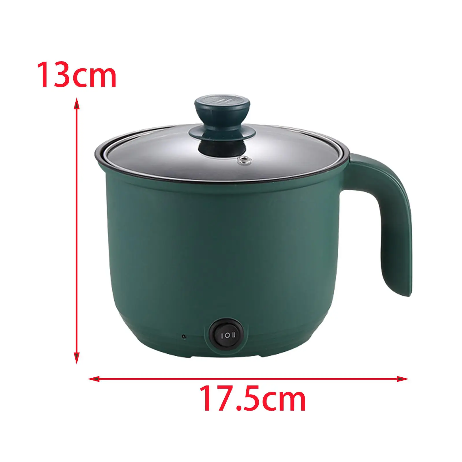 Mini Hot Pot Nonstick Noodles Cooker Electric Skillet for Eggs Cooking Pasta 6