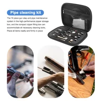 19Pcs/set Gun Barrel Cleaning Kit for Handgun Rifle Pistol Gun Brush Tool for .22/.38/9mm/.40/.45 Caliber Hunting Tool 2