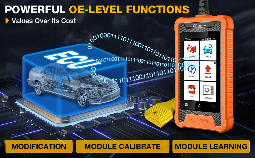 LAUNCH X431 Creader Elite für AUDI Vollsystem-Diagnosegerät Auto OBD OBD2 Scanner Bidirektionale ECU-Codierung Kostenlose Aktualisierung – Detail 3