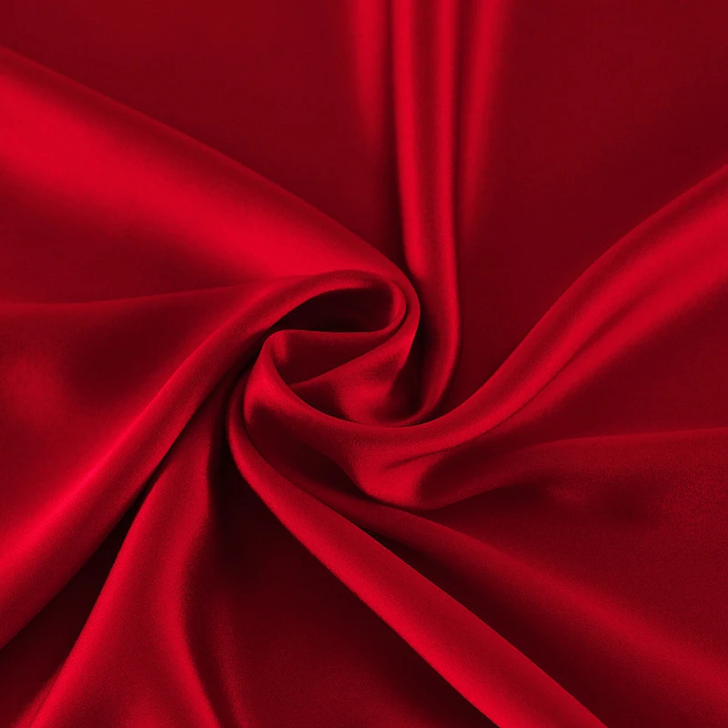 Luxurious Pure Mulberry Silk Fabric, Multicolor, 114cm Width, Plain Dyed