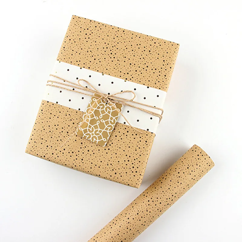 80g Yellow Kraft Paper, Flower Wrapping Paper, Diy Holiday Gift