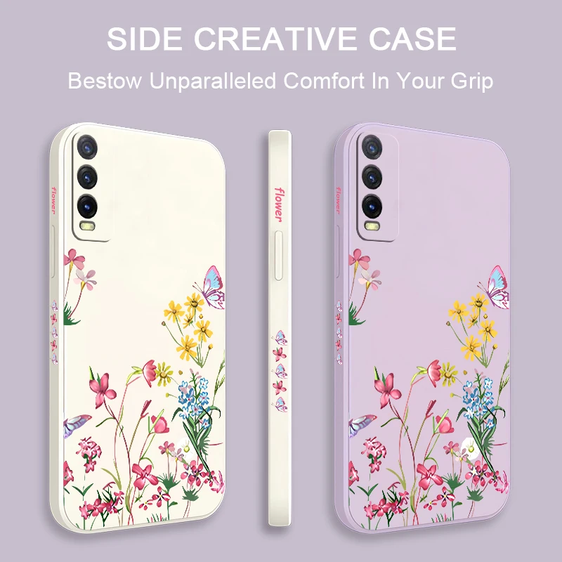 Floral Shockproof Silicone Soft Phone Case