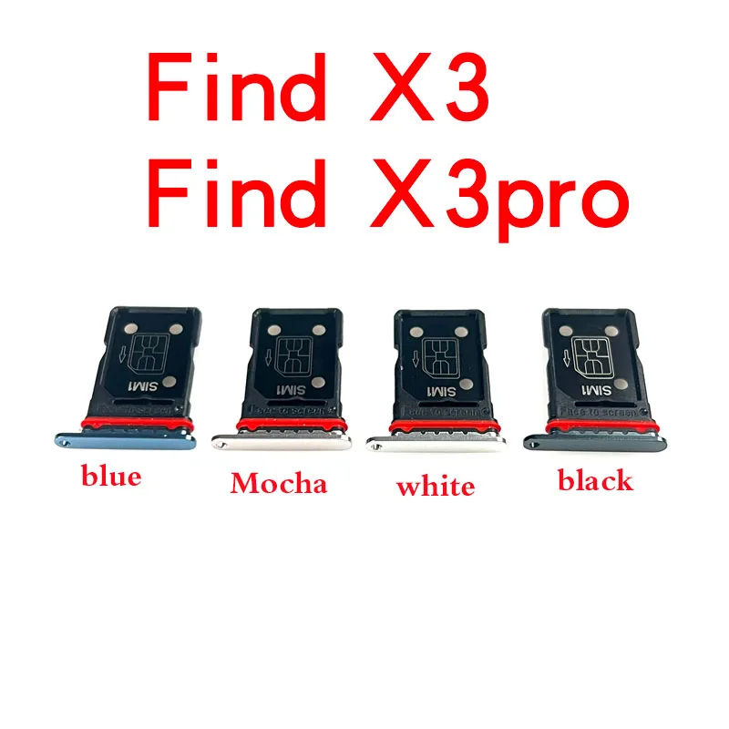 

SIM Tray Holder Card Reader Slot Adapter For OPPO Find X3 Find X3 Pro
