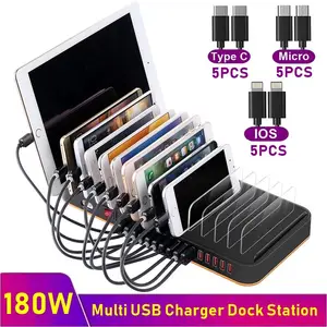 150W Multi USB Charger 30 Port USB Fast Charging Station Universal  Carregador Portatil For Iphone 13 Samsung Xiaomi Ipad Tablet - AliExpress