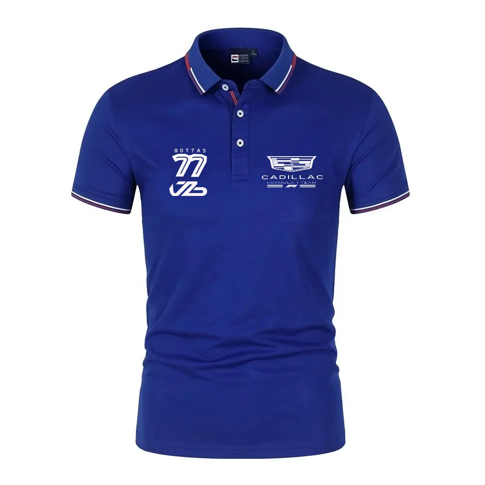 Чоловіче поло Cadillac Logo Summer з короткими рукавами, повсякденне чоловіче, футболка поло Новий модний чоловічий топ