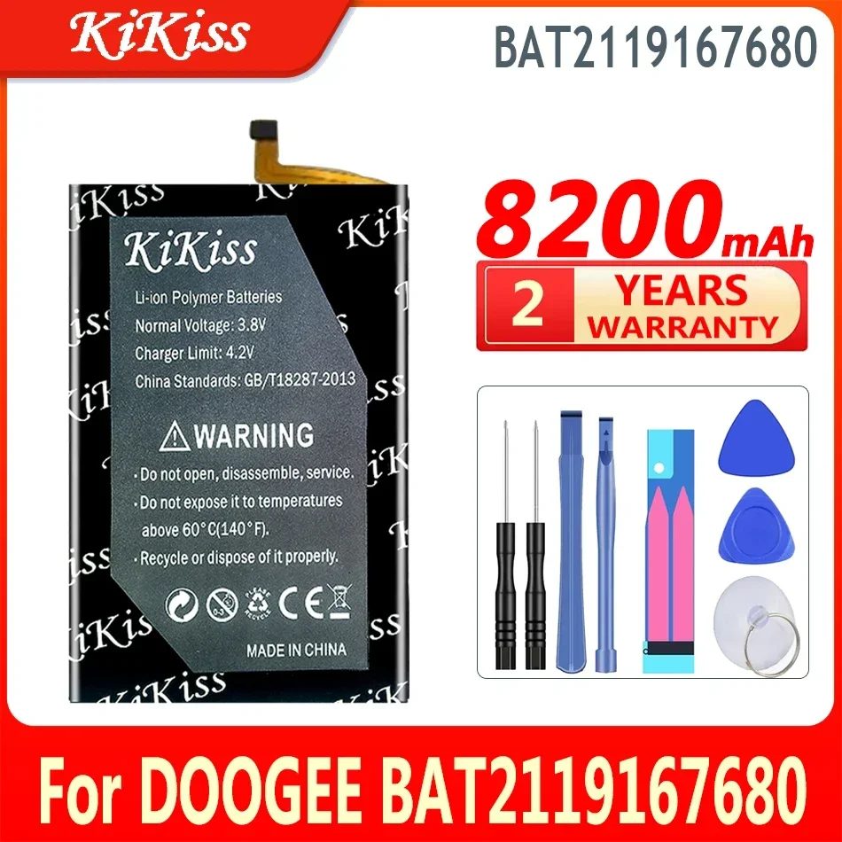 

8200mAh KiKissl Battery For DOOGEE BAT2119167680 Bateria High Capacity