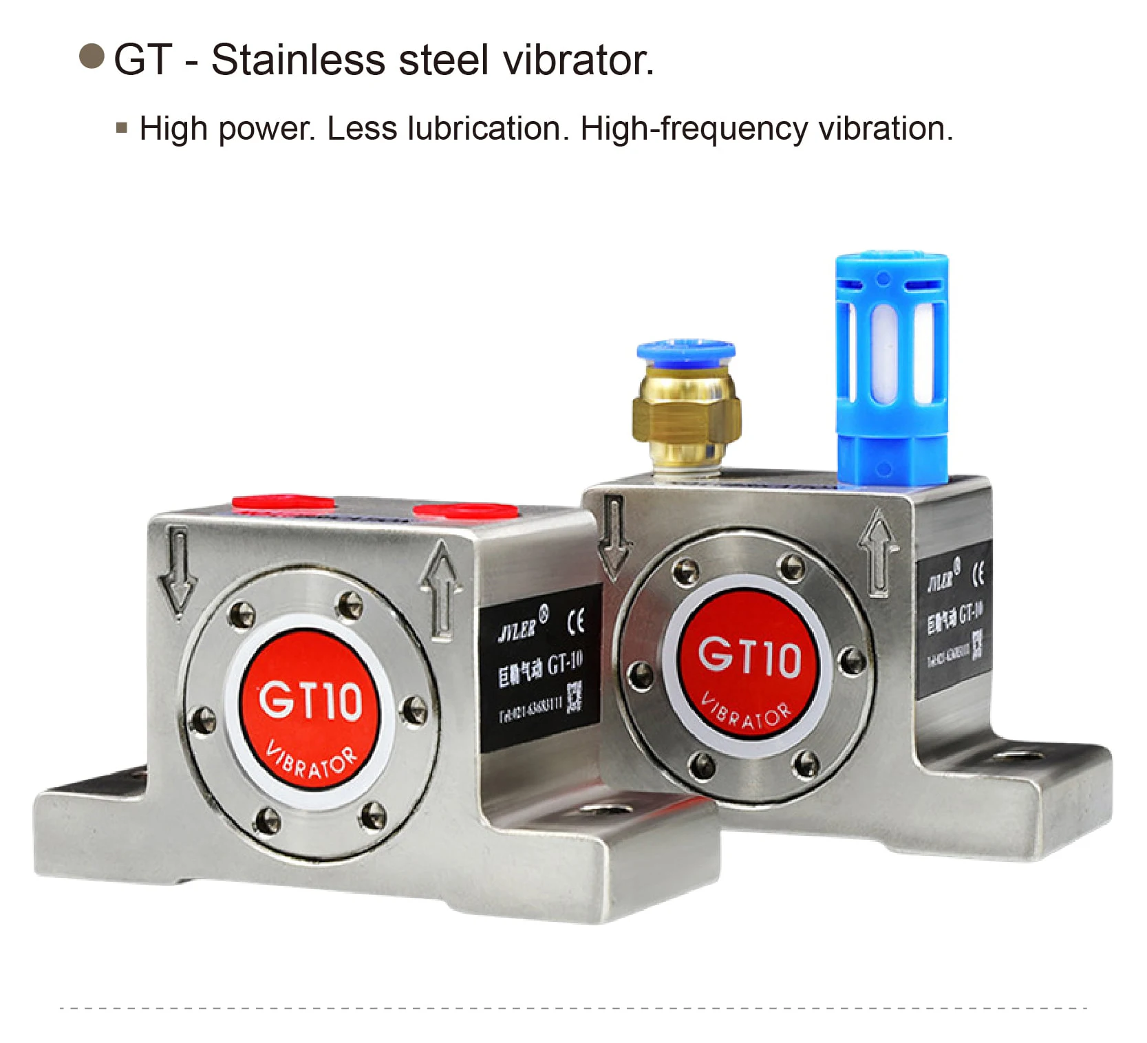 Pneumatic Turbine Vibrator GT4 GT6 GT8 GT10 GT13 GT16 GT20 GT25 GT30 Air Vibrato