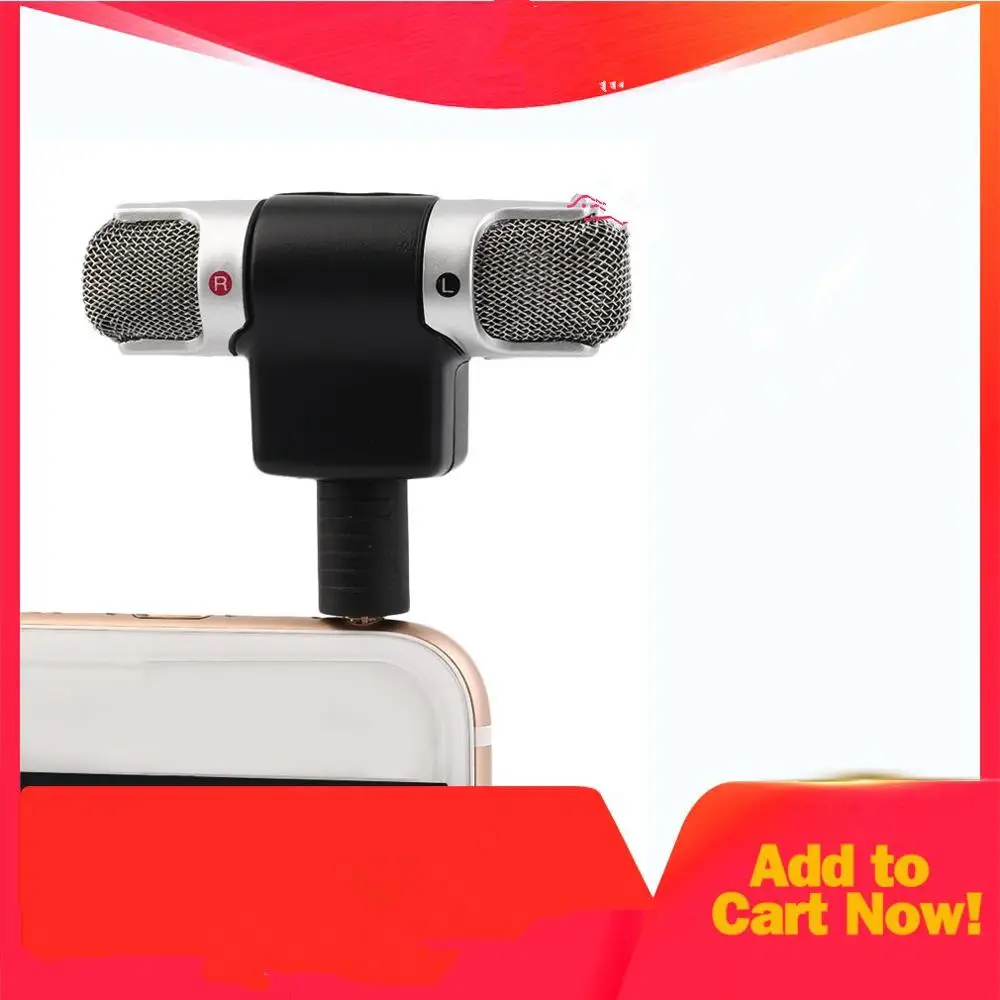 

Высокопроизводительный портативный мини-микрофон с разъемом 3,5 мм, цифровой стереомикрофон для рекордера, детской песни, караоке
