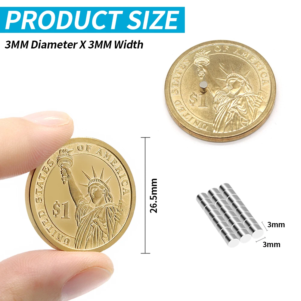 3x3mm Mini Fridge Magnets – 40/200pcs 2