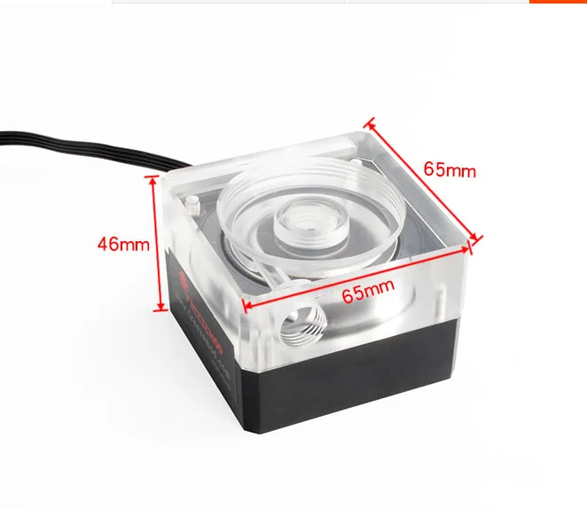 Zemod Água Cooler Bomba de Água Ultra-fino Pwm Controle de Velocidade 4cm de Fluxo Grosso 500l Suporte Od50 Tanque. Pu-szm6 Bebedouro - Imagem 5