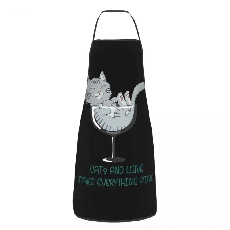 

's And Wine Make Everything Fine. Forest Aprons for Women Men Kitchen Chef Cooking Tablier Household Bib Baking Cleaning