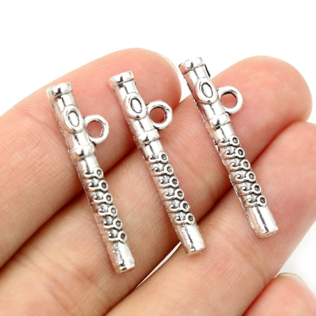 Randomly Mix 20pcs Antique Silver Music Notation Notes Charms Pendants for Jewelry, Jewels Making Findings Crafting Accessory for DIY Necklace