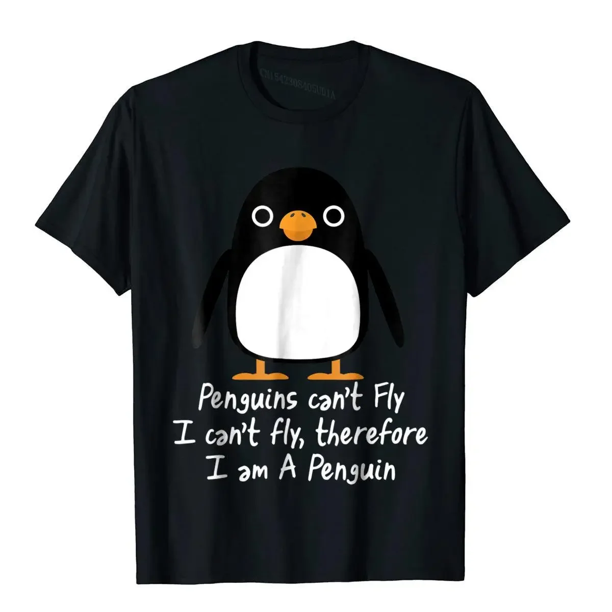 

Забавная футболка с пингвином, крутая футболка с надписью I Can Fly Animal Love Gift, распространенная Мужская футболка, Заказная футболка, хлопковая Футболка в стиле хип-хоп